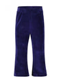 4President Meisjes Flared Broek Navy Velours - 80% Katoen