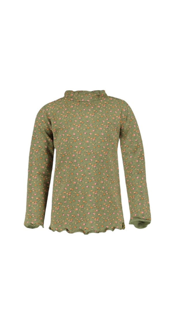 Shirt Dieke loden groen is de kleur met een zachte bloemenprint. Is van het merk 4President en in verschillende maten leverbaar.