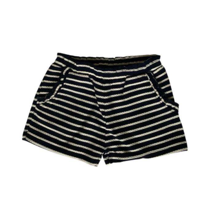 Blue Seven Meisjes Short Zwart Wit Gestreept - 100% Katoen