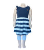 Strandjurk donker blauw-wit gestreept van het merk Blue Seven. Verkrijgbaar in verschillende maten.