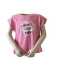 Blue Seven T-shirt Meisjes Roze Don't Look Back Hart - 100% Katoen