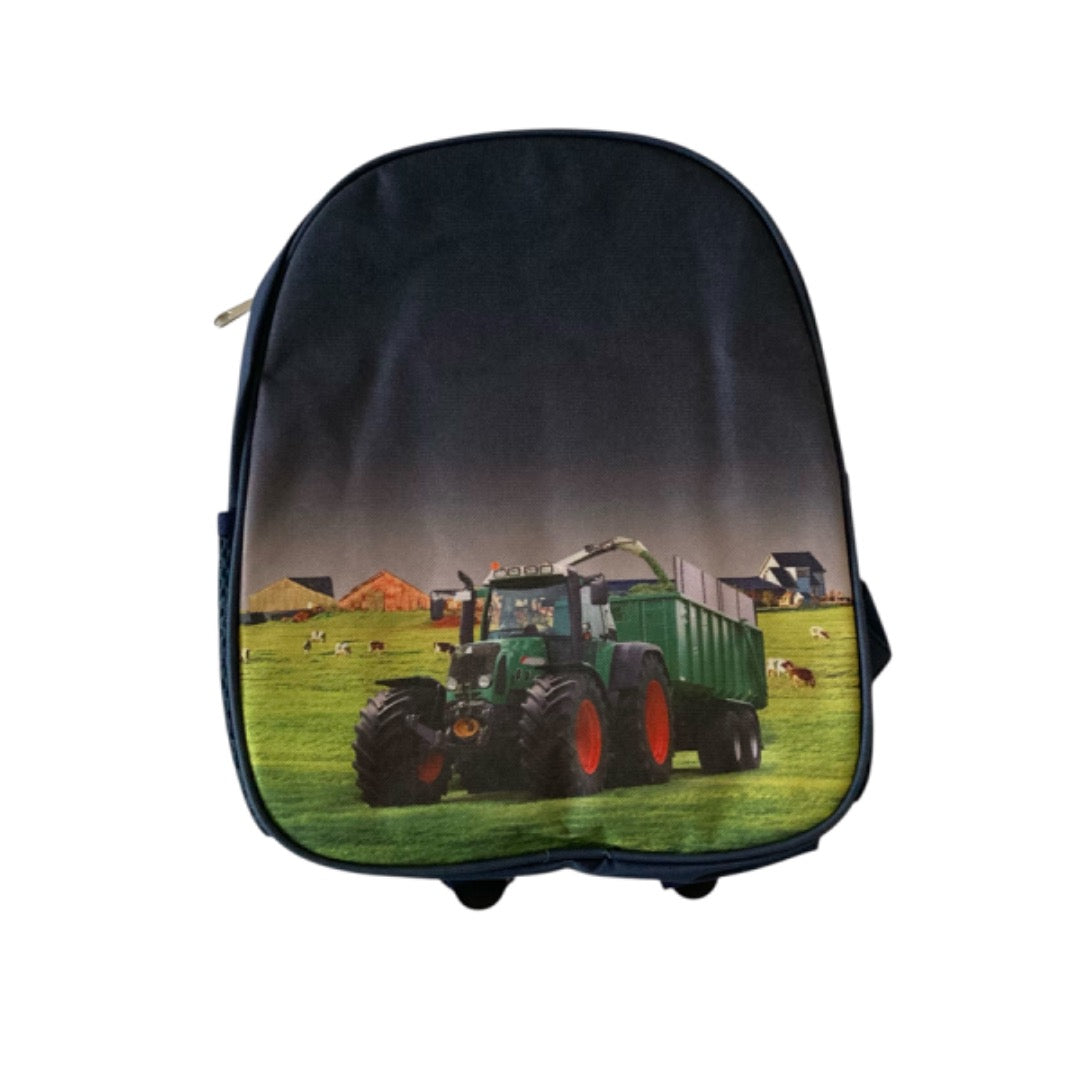 Kinderrugzak met Trekker en Boerderij Print - Stoere Rugtas voor Kinderen
