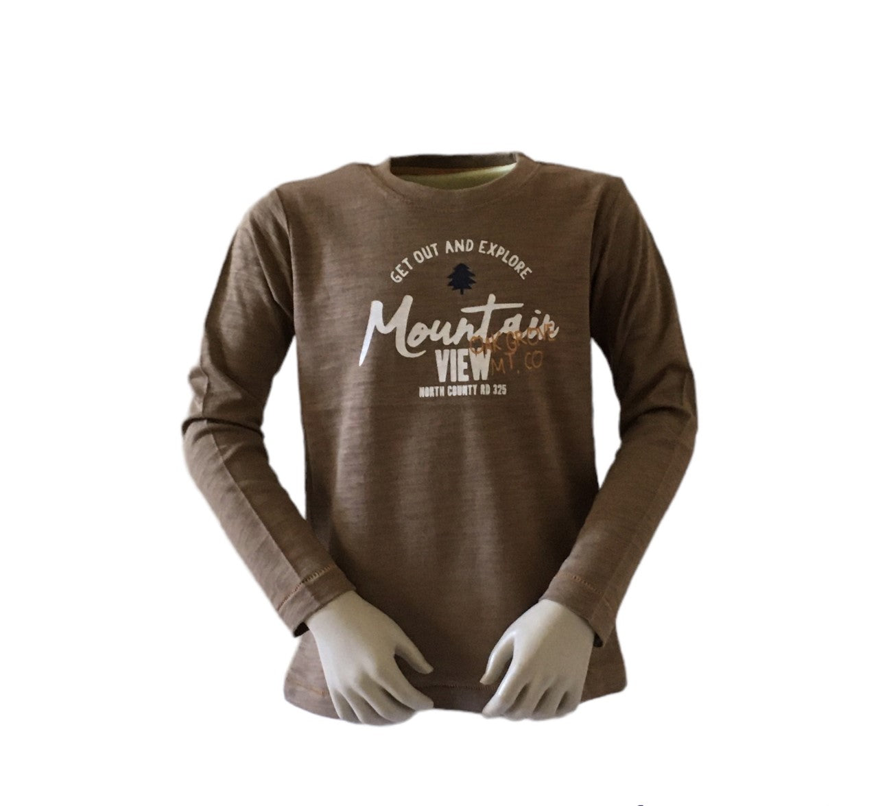 Blue Seven Longsleeve Mountain View - nootkleur