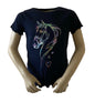 Shirt paardenhoofd in het donderblauw van het merk Blue Seven in verschillende maten verkrijgbaar.