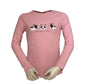 Shirt roze met 3 zwart witte puppies erop. 100% katoen en verkrijgbaar in de maten 92 t/m 128.